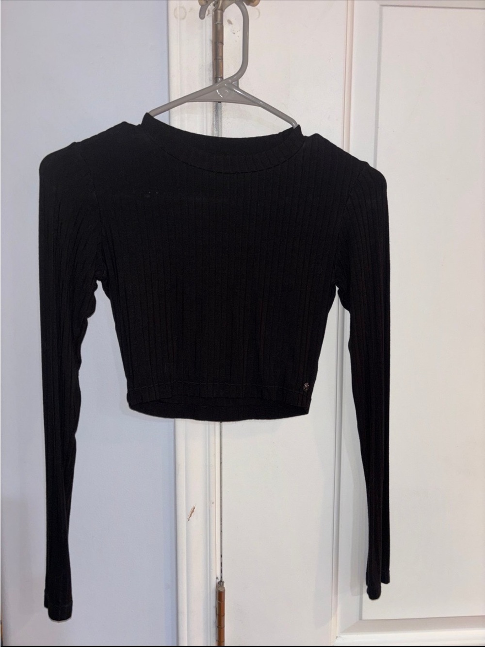 Buffbunny ribbed long sleeve crop top